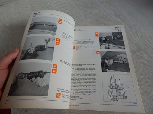MANUALE ASSISTENZA TECNICA ORIGINALE 1989 FIAT UNO STERZO SOSPENSIONI RUOTE - Foto 8 di 9