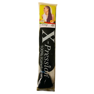 X-Pression Ultra Braids Kunsthaar-Extension 210 cm 1 Stück Farbe 1 Schwarz