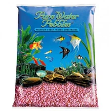 Pure Water Pebbles Aquarium Gravel - Neon Pink (5 lbs (3.1-6.3 mm Grain))