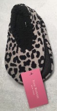 Issac Mizrahi Leopard Print Women  s Slip On Slippers Size Small 5/6 New NWT 
