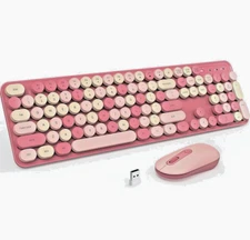 Wireless Keyboard & Mouse Set, 2.4GHz Ultra-Slim USB Keyboard for Windows Laptop