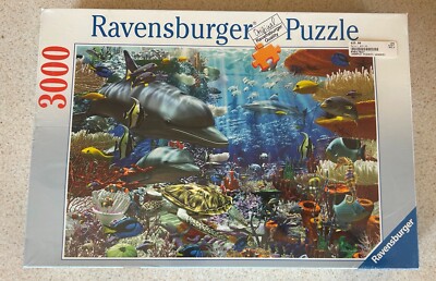 OCEANIC WONDERS (Ravensburger 2004) -- 3000 Piece Jigsaw Puzzle -- SEALED