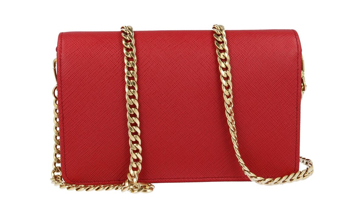 LUXURY PRADA SAFFIANO SHOULDER BAG HANDBAG 1BP006 RED LUXURY PRADA SAFFIANO SHOULDER BAG HANDBAG 1BP006 RED