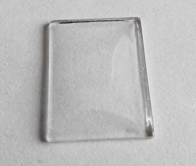 VERRE MONTRE RECTANGLE 20 X 25 mm PYRAMIDAL