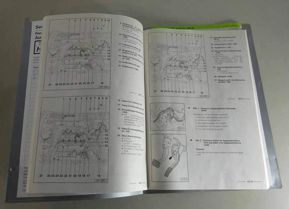 Manual de Taller Audi A3/S3 8L Motronic Inyección- Y Sistema de Encendido 4Zyl. - Imagen 3 de 3