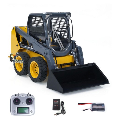 SM450 1/14 Hydraulic RC Skid-Steer Loader Metal Radio Control Truck Sound Light - Picture 5 of 15
