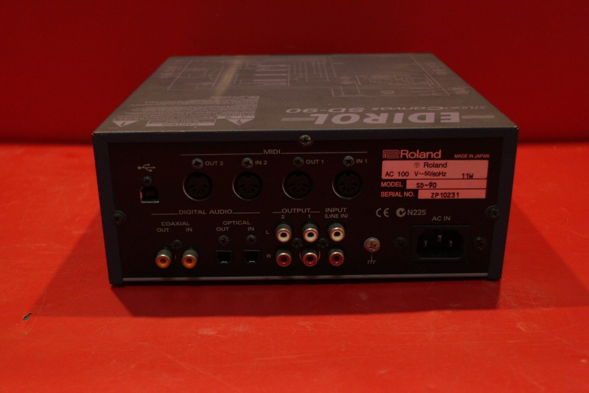 USED Roland Edirol SD-90 Studio Canvas MIDI Sound Module Interface