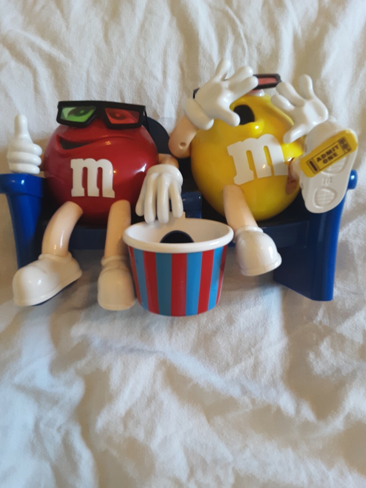 M & M Theater Red and Yellow Admit One 3D Candy Dispenser eBay