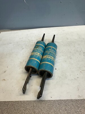 BUSSMANN TPN-90 TELPOWER FUSE 90A/170VDC (LOT OF 2) TEST GOOD FREE SHIPPING
