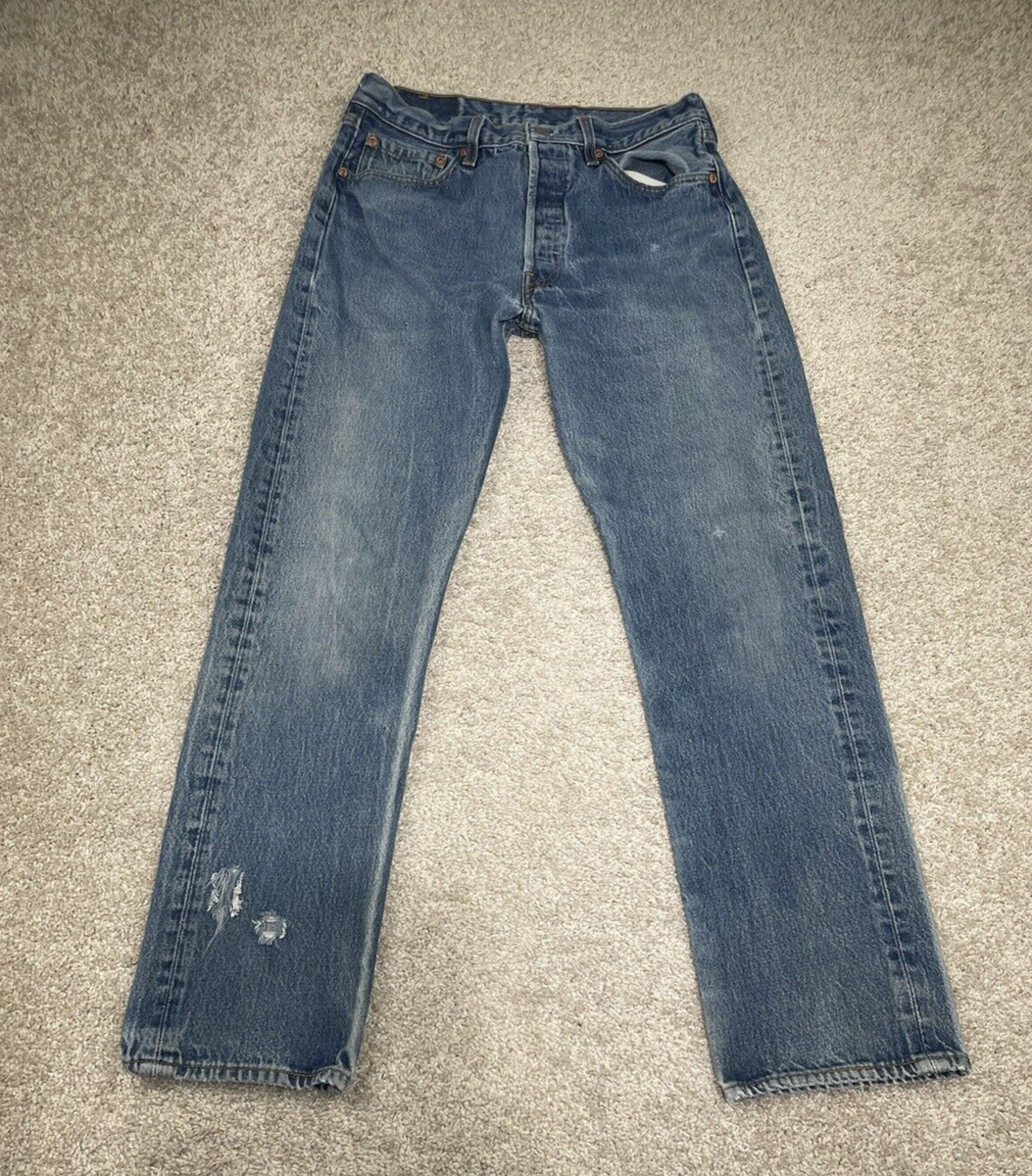 Vintage Levi's 501xx Men's 34x34 Fits 31x30 Blue Dark Wash