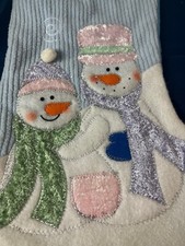BABY'S FIRST Christmas Stocking SNOWMAN 18"