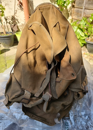 Vintage British Army Backpack mid 20th Century