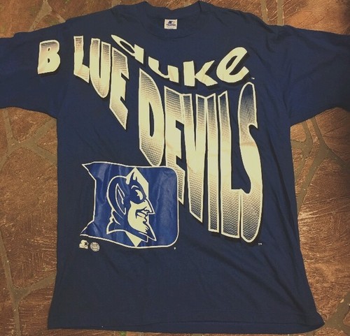 mens starter duke blue devils shirt vintage vtg xl mens