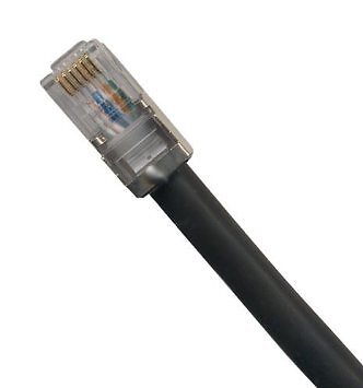25ft Outdoor Phone Cable RJ11/RJ12 Direct Burial (Shielded)