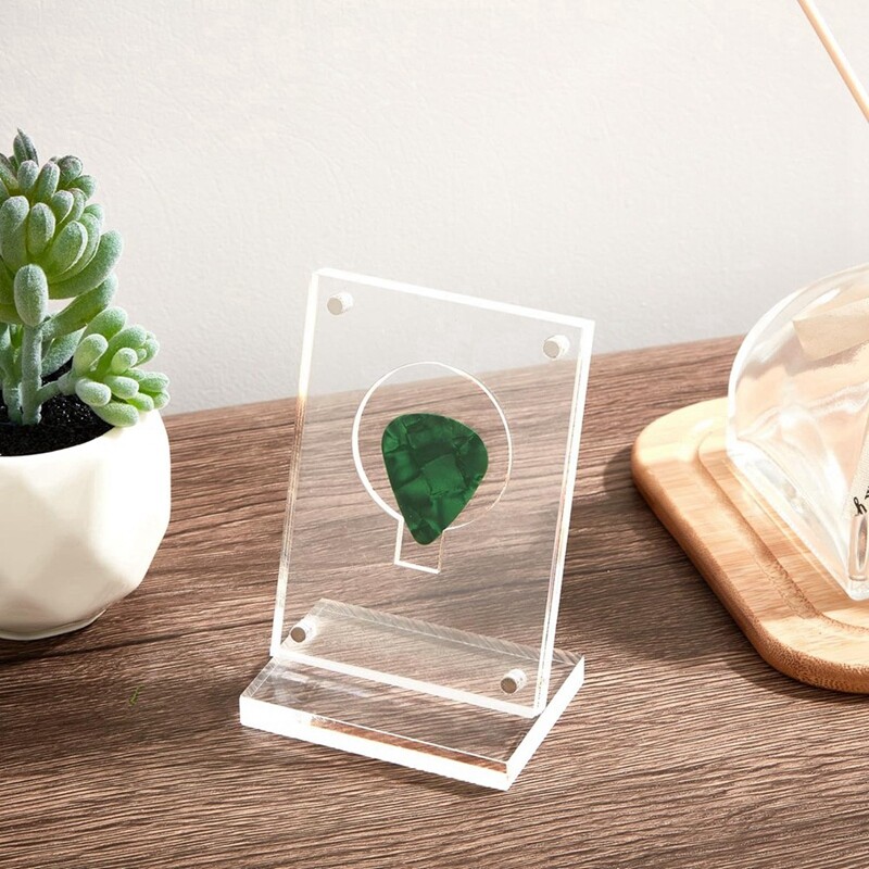Acrylic Guitar Pick Display Case Clear Guitar Pick Stand Holder
