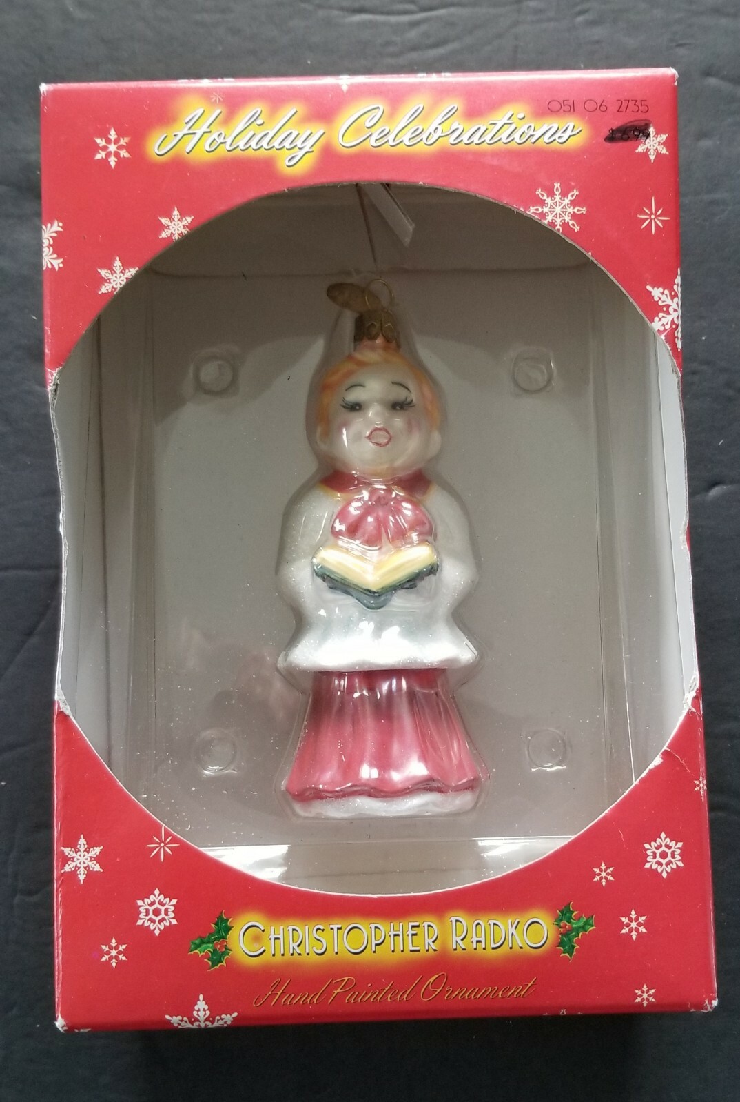 Christopher Radko Choir Boy Ornament Ceramic, glitter. Target Exclusive