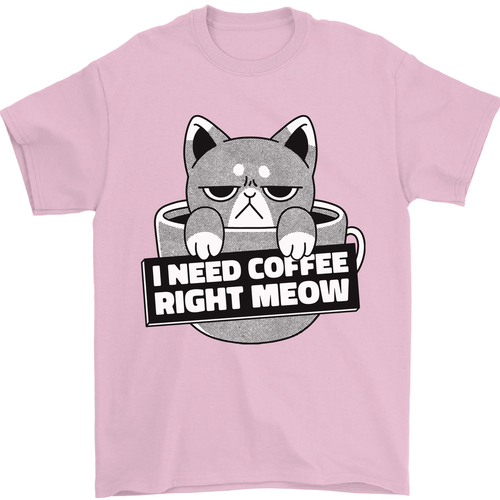 Katze I Need Kaffee Rechts Meow Lustig Herren T-Shirt 100% Baumwolle - Bild 70 von 107