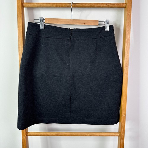 Witchery Skirt Womens 12 Grey Charcoal High Rise Mini A-Line - Picture 4 of 9