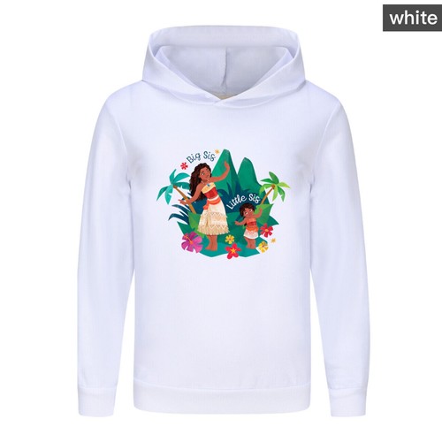 Unisex Kids Girls Moana Cosplay Casual Hoodie Jumper Long Sleeve Pullover Top UK - Picture 17 of 51