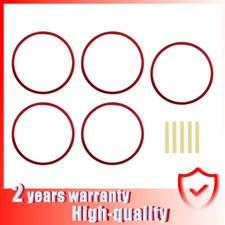 Per Audi TT TTS TTRS Mk2 8J 06-14 Anelli di sfiato aria rossi anello presa finiture 5pz