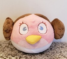 Angry Birds Star Wars Princess Leah Bird 10-12" Plush Stuffed Animal Pillow.