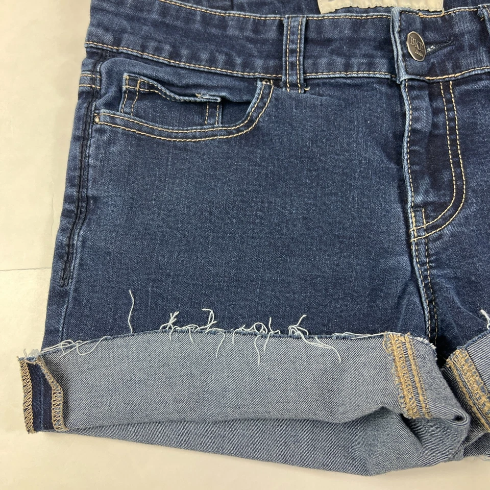 Pantalones Cortos de Denim BKE Para Mujer 28 Dakota Azul Desteñido Elastizados Cortes Elastizados Denim Foto 3 de 4