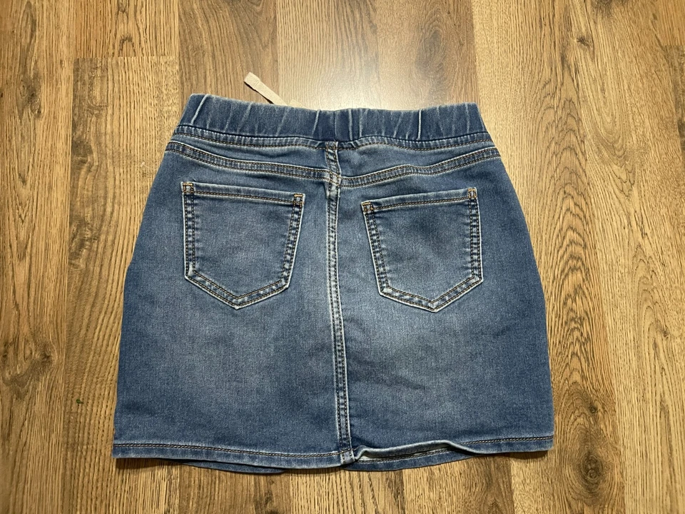 Falda Gap, Talla Grande Niña, Azul, Denim, Mini, Corbata Cintura Foto 2 de 4