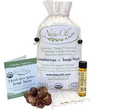 NaturOli Soap Nuts 1-Lb USDA Organic (240 Loads) + 18X Bonus! (12 loads)