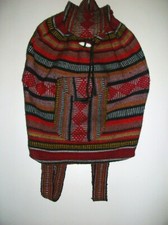 Southwestern Tapestry Fabric Backpack Medium Zip Front Pocket