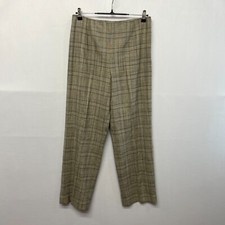 Talbots Women Wool Blend Dress Pants Size 10 Stretch Plaid Side Zipper B361 -24