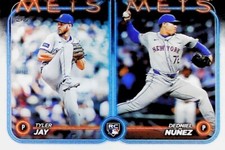2024 TOPPS UPDATE US82 TYLER JAY DEDNIEL NUNEZ ROOKIE  NEW YORK METS FREE SHIP