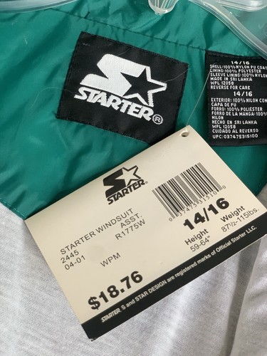 NWT - Starter Woven Track Jacket Windbreaker Youth 14/ 16 Gorpcore Athleisure - Picture 2 of 10