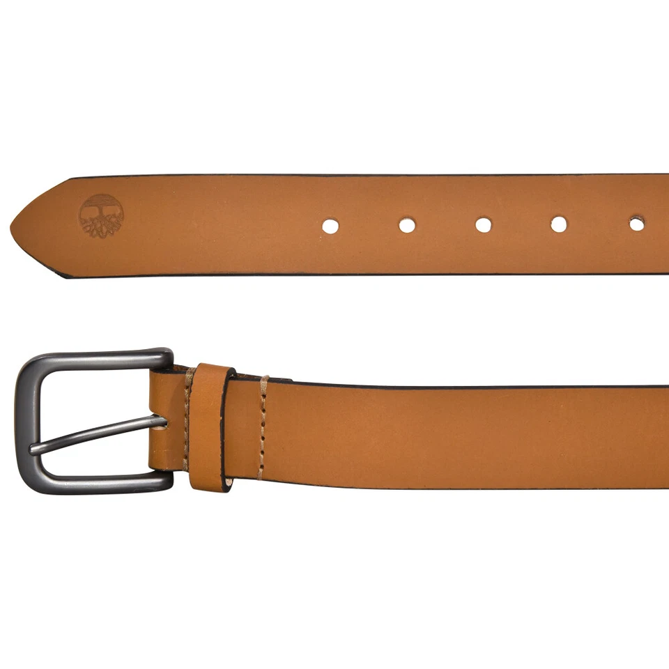 Timberland Hombre Cinturón Trigo Cuero Genuino Clásico Jean Foto 3 de 3