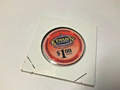 KEWADIN CASINO -  $1 Casino Chip -- Upper UP, Michigan