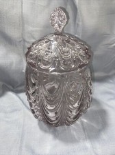 Violet Purple Tint Glass Candy Dish , 10  h.