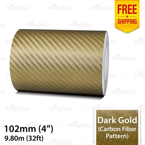 PinStriping Stripe Adhesive Tape Styling Vinyl Sticker CARBON FIBER DARK GOLD - Picture 25 of 27