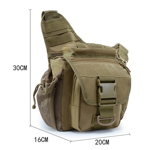 Hombres Militar Táctico Bolso de Hombro Molle Senderismo Cabestrillo Paquete Bandolera Bolsa - Imagen 8 de 16