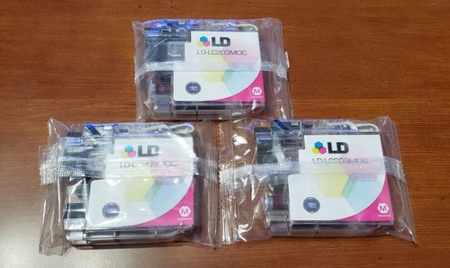 3 LD Compatible Ink Cartridge Replacement for Brother LC203M High Yield Magenta - Picture 2 of 3