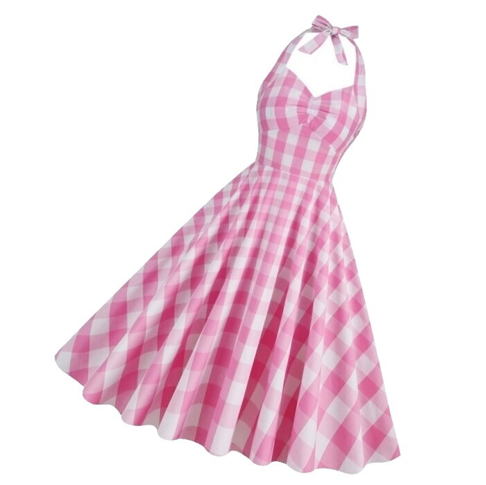 Pink Checkered Dress | eBay