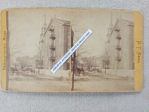 1870s SV FACTORY Church & Buildings PLEASANT STREET in NEWBURYPORT MA D.T. Reed