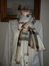 Fraas Big scarf checkered scarf Size 200x60 cm Made in Germany
