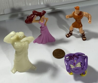 4 Nestle Magic Ball Disney Hercules 1997-Hercules Zeus Megara Pain