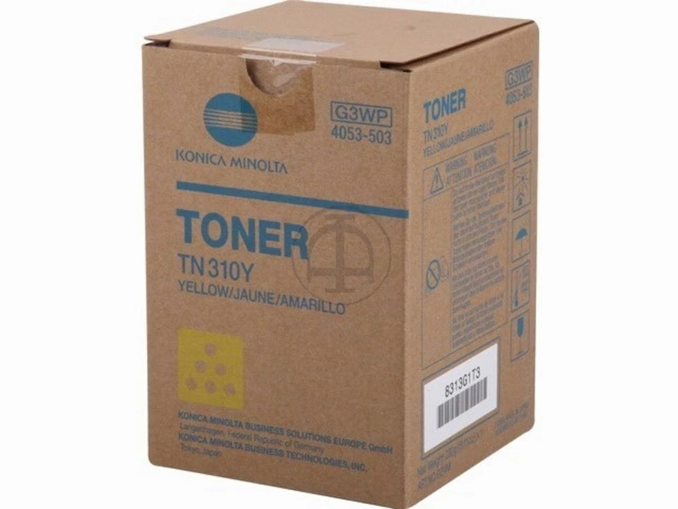 Toner Konica Minolta G3WP TN310Y Original Neuf Jaune 11 500 Pages - Photo 1/1