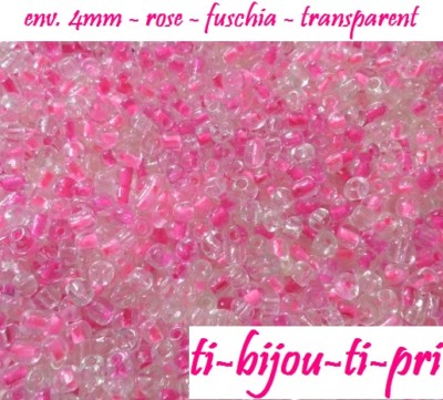Lot De 500 Perles De Rocaille Or Rose Gold 4 Mm - Création Bijoux, DIY - Neuf