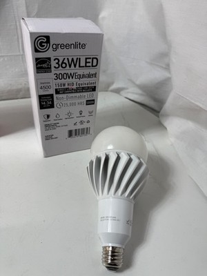 LED GreenLite PS30 Utility Light Bulb -  36W = 300W 5000K 4500 Lumens