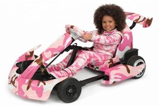 36V Go Kart Drifting Electric Racing Camouflage Pink Led Light Bluetooth 3 Speed