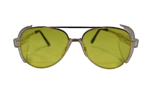 A-SAFE Akron Z87 Safety Glasses Yellow Aviator