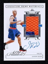 2020-21 Panini Flawless Signature Prime Materials 20/25 Jason Kidd Auto HOF 3d3