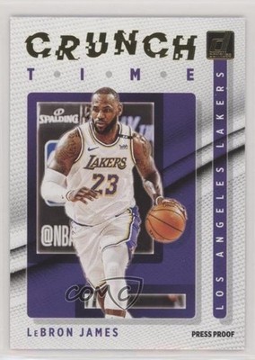 2021-22 Panini Donruss Crunch Time Press Proof LeBron James #10 v9t