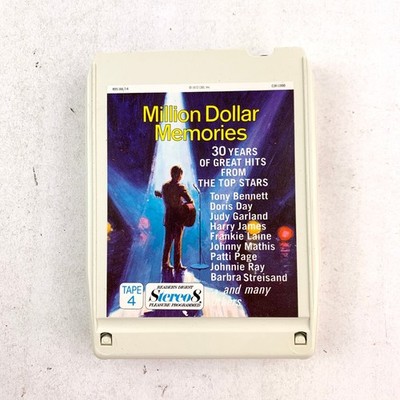Million Dollar Memories 8-Track Tape 4 1972 Reader's Digest Pop Hits